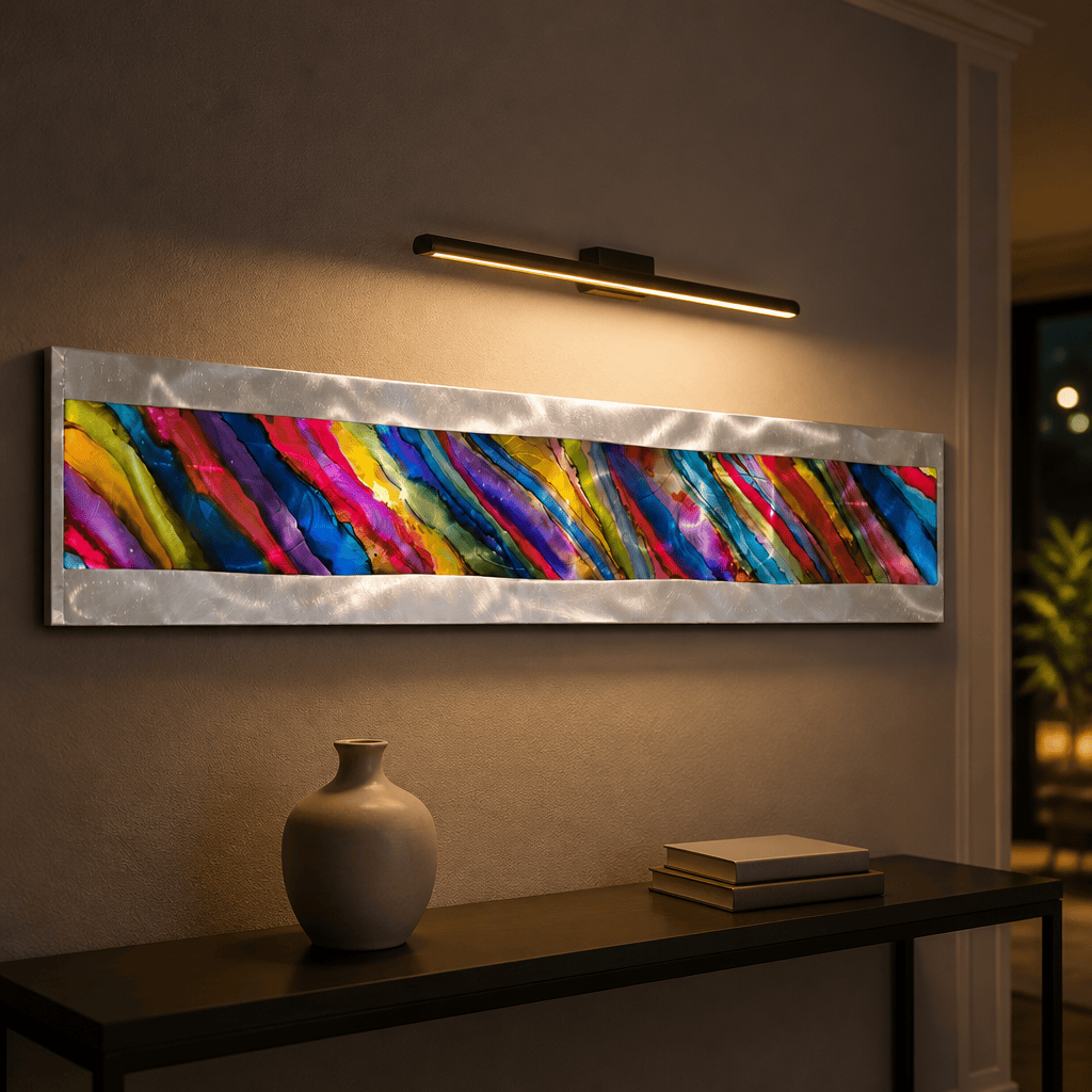 Carnival Wave - Metal Wave Wall Art 10"x46"