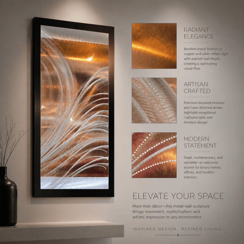 Flowing Momentum - Metal Wall Art 14"x26"