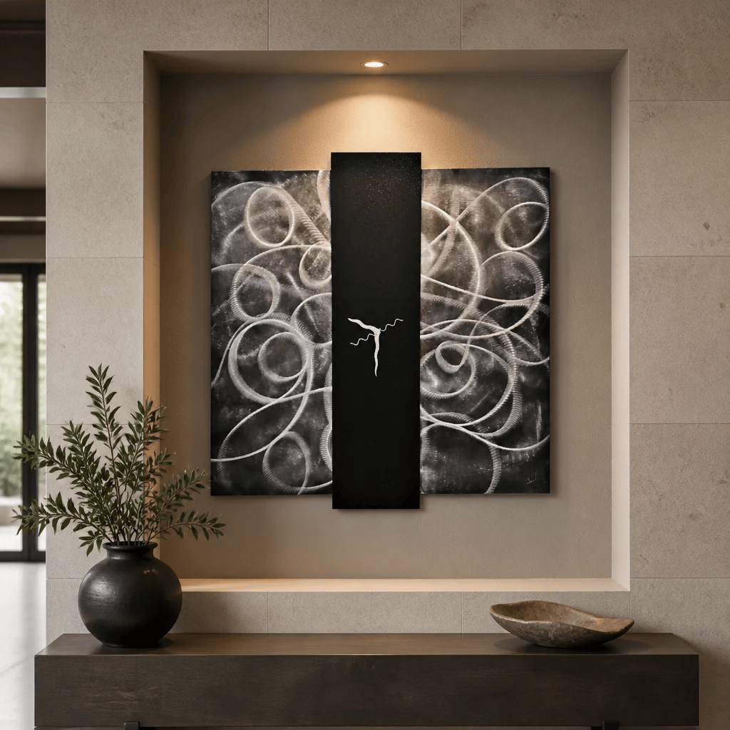 (The Unraveling) - Metal Wall Clock 24"x24"