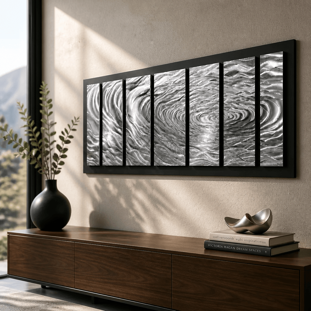 The Undercurrent - 7-Panel Metal Wall Art 28"x72"