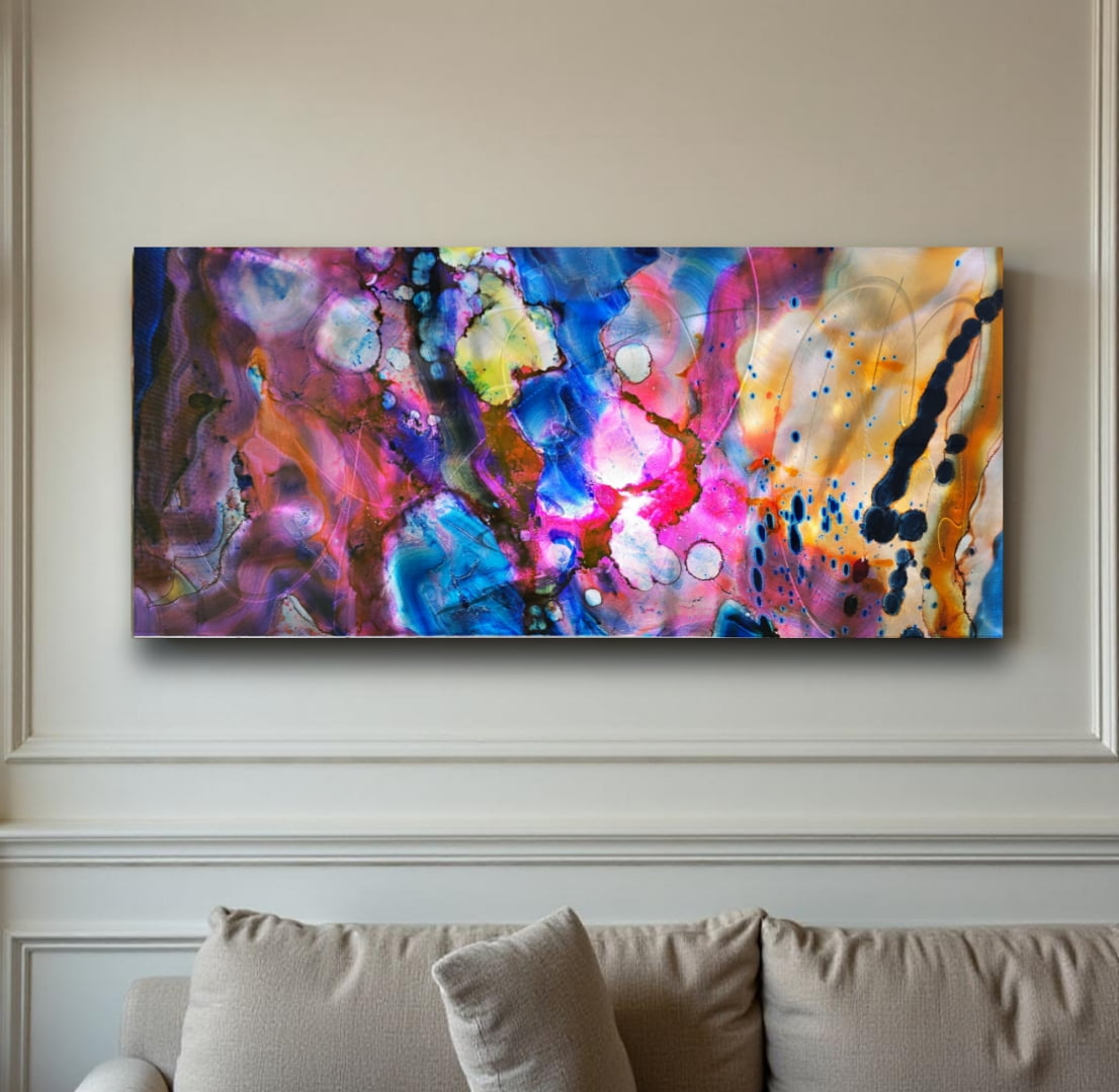 Luminous Awakening - Metal Wall Art 16"x36"