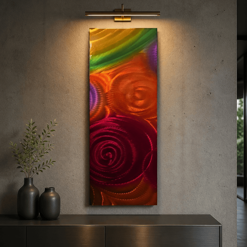 Eternal Bloom - Metal Wall Art 10"x24"
