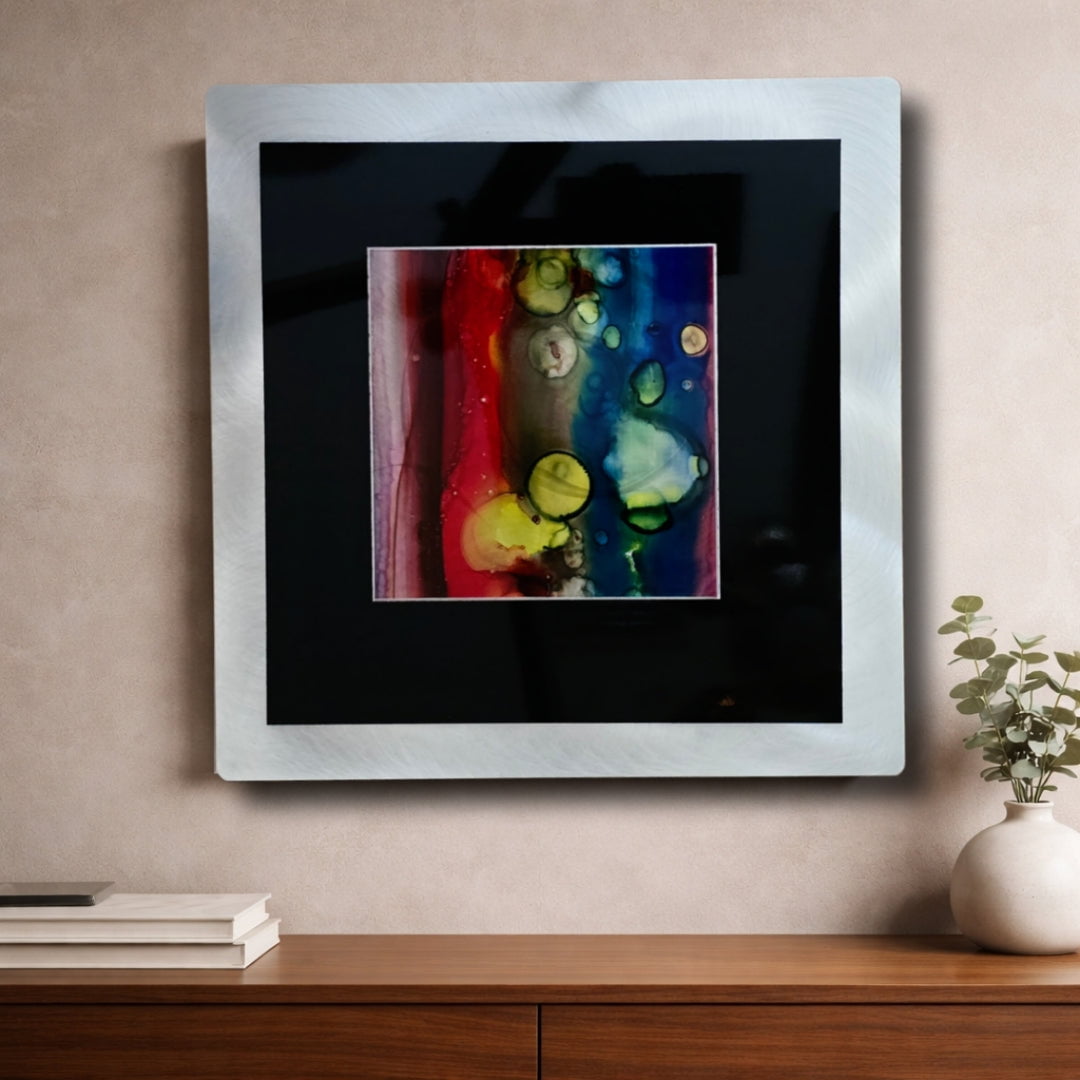 Celestial Drift - Metal Wall Art 12"x12"