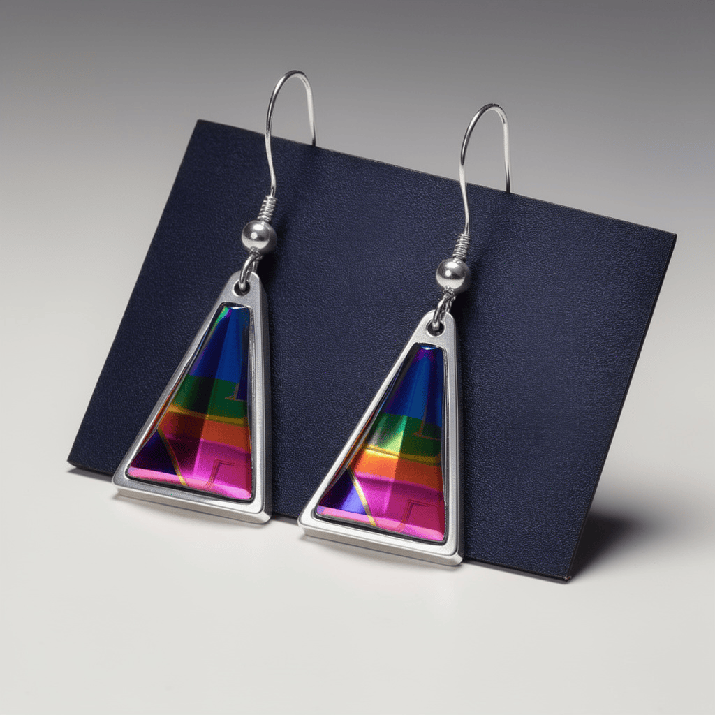 Radiant Prism Earrings 1.25"
