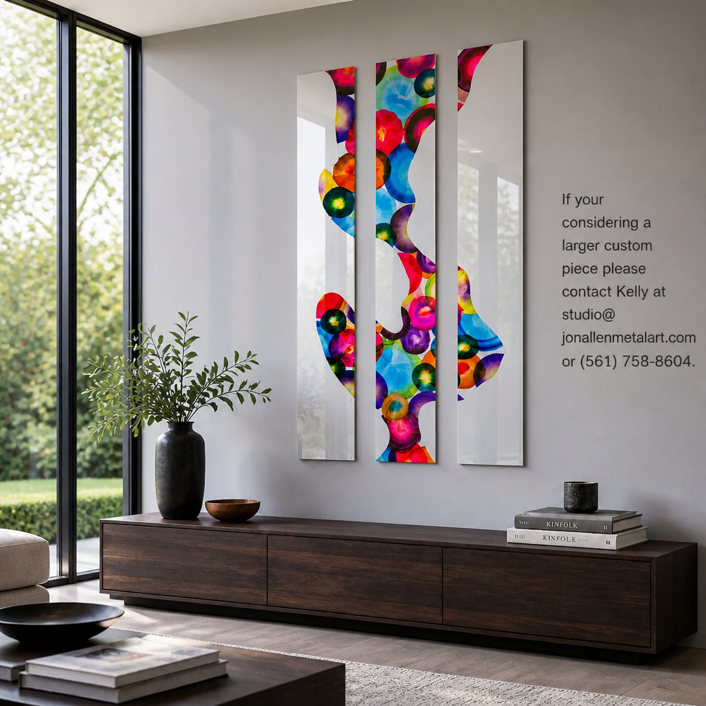 The Jubilee - 3-Panel Metal Wall Art 8"x48" (each)