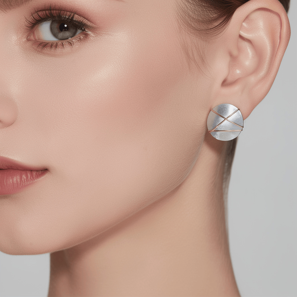 Lunar Disc Earrings 0.5"