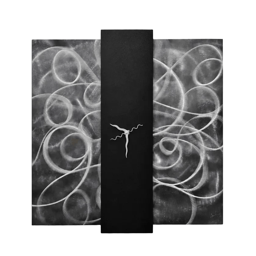 (The Unraveling) - Metal Wall Clock 24"x24"