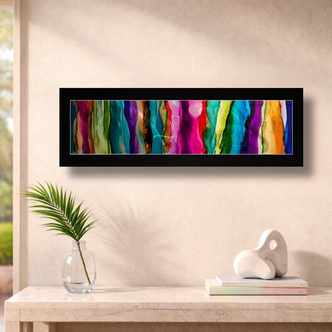 Infinite Spectrum - Metal Wall Art 9"x27"