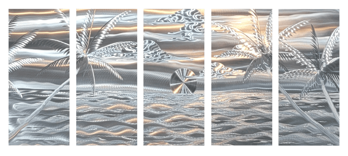 Ripple Zen - Metal Wall Art 64"x24"