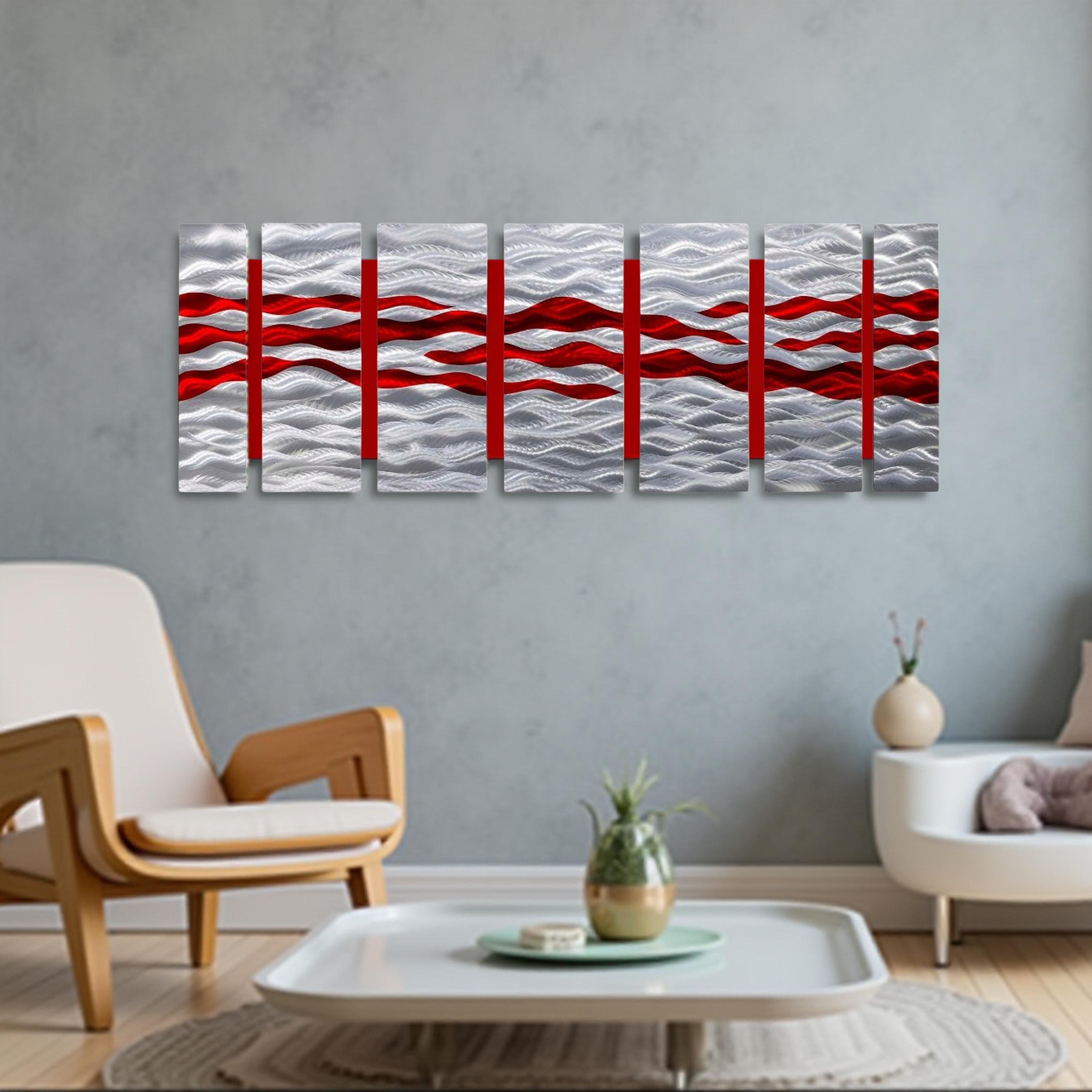 Bold Momentum - Multi-Panel Metal Wall Art 68"x24"