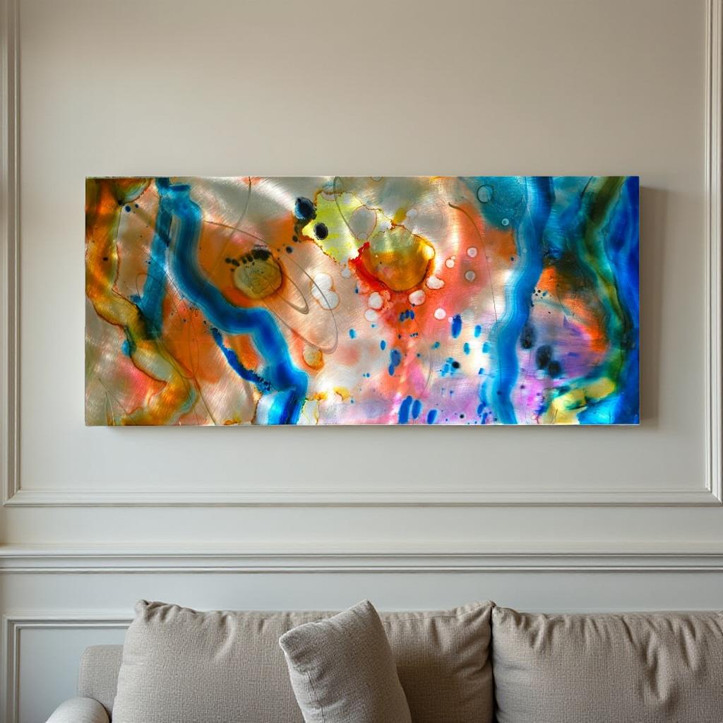 Luminous Awakening - Metal Wall Art 16"x36"