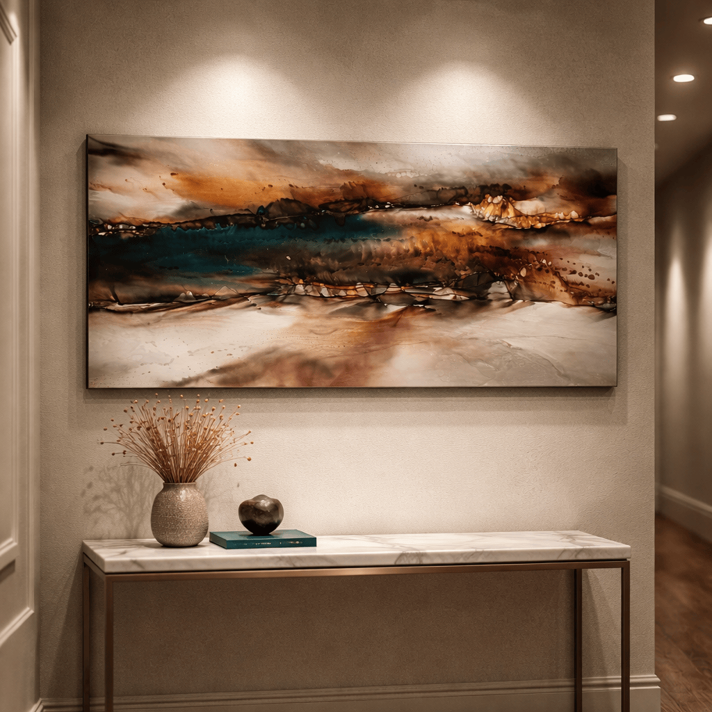 Earthen Tides - Metal Wall Art 24"x48"
