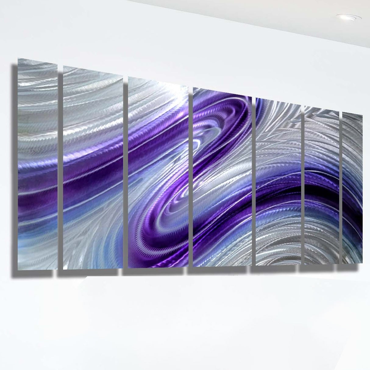 Mystic Whirlwind - 7-Panel Metal Wall Art 68"x24"