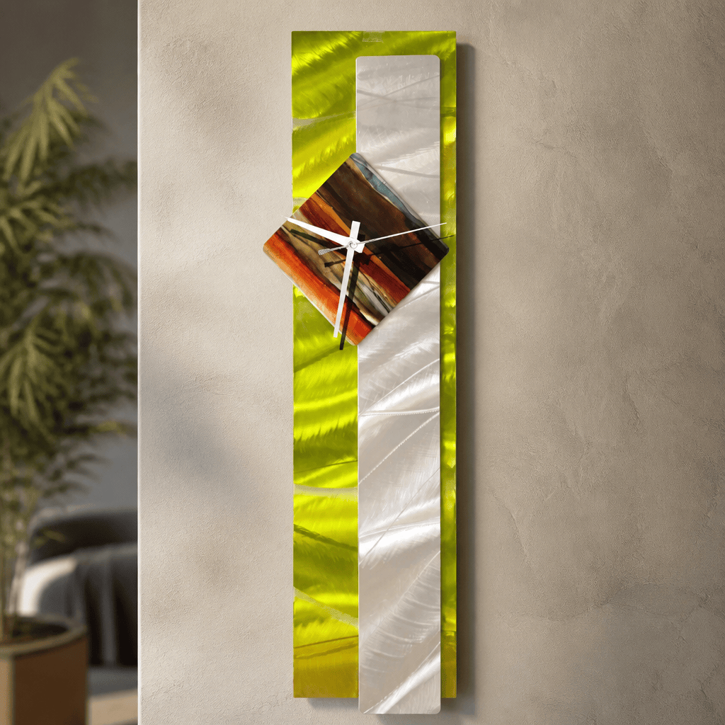Volt & Verve - Metal Wall Clock 7"x26"