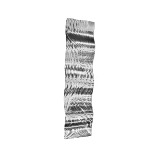 Silver Convergence - Metal Wall Art 10"x46"