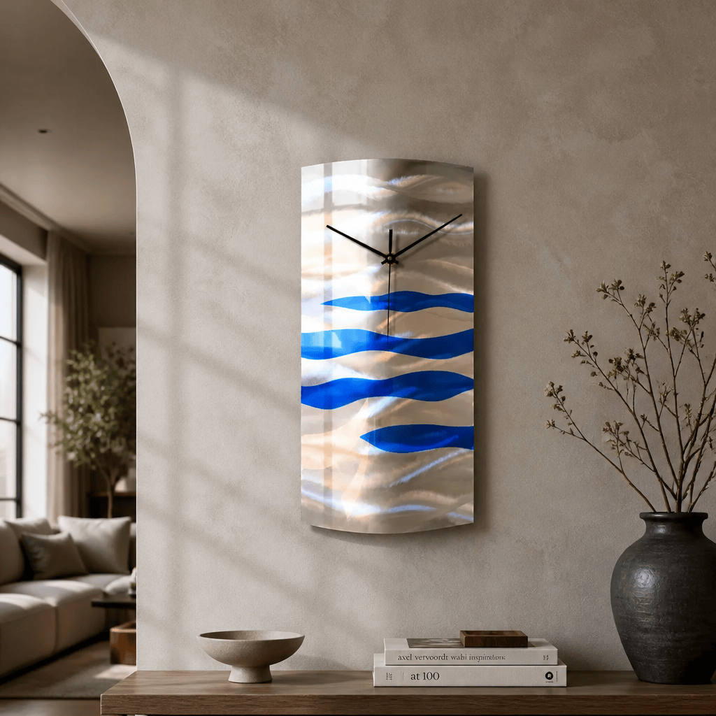 Electric Surge - Metal Wall Clock 11"x24"