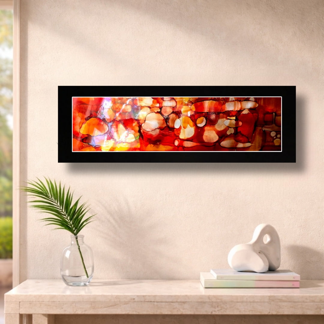 Garnet Fire - Metal Wall Art 9"x27"