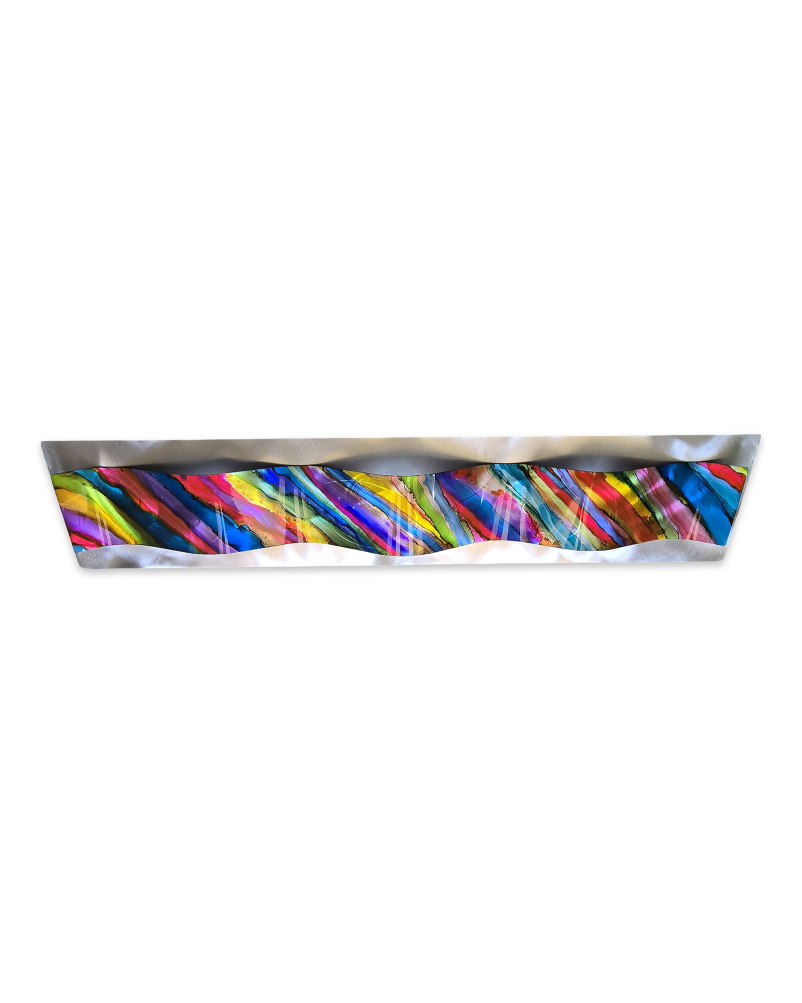 Carnival Wave - Metal Wave Wall Art 10"x46"