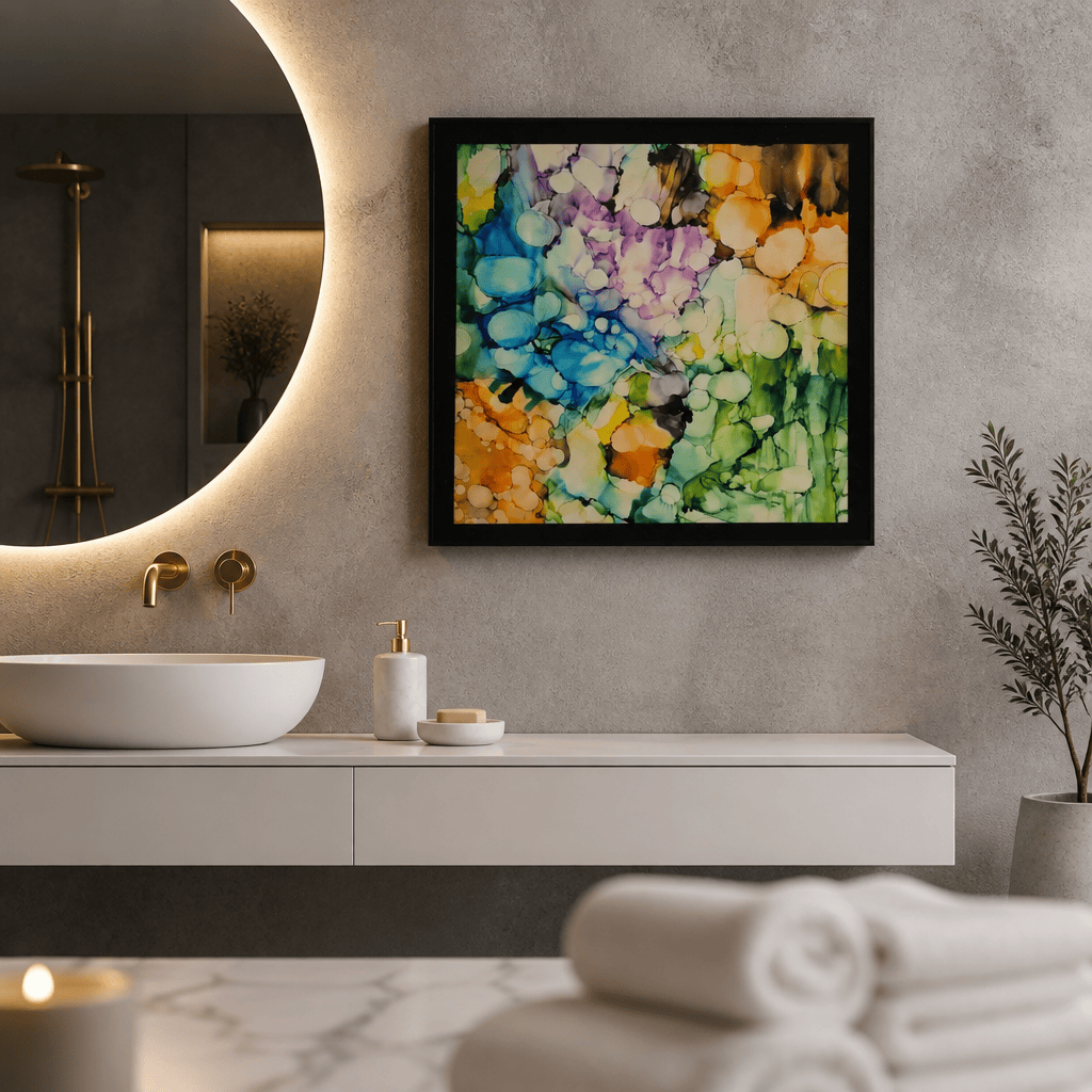(Liquid Garden) - Metal Wall Art 18"x18
