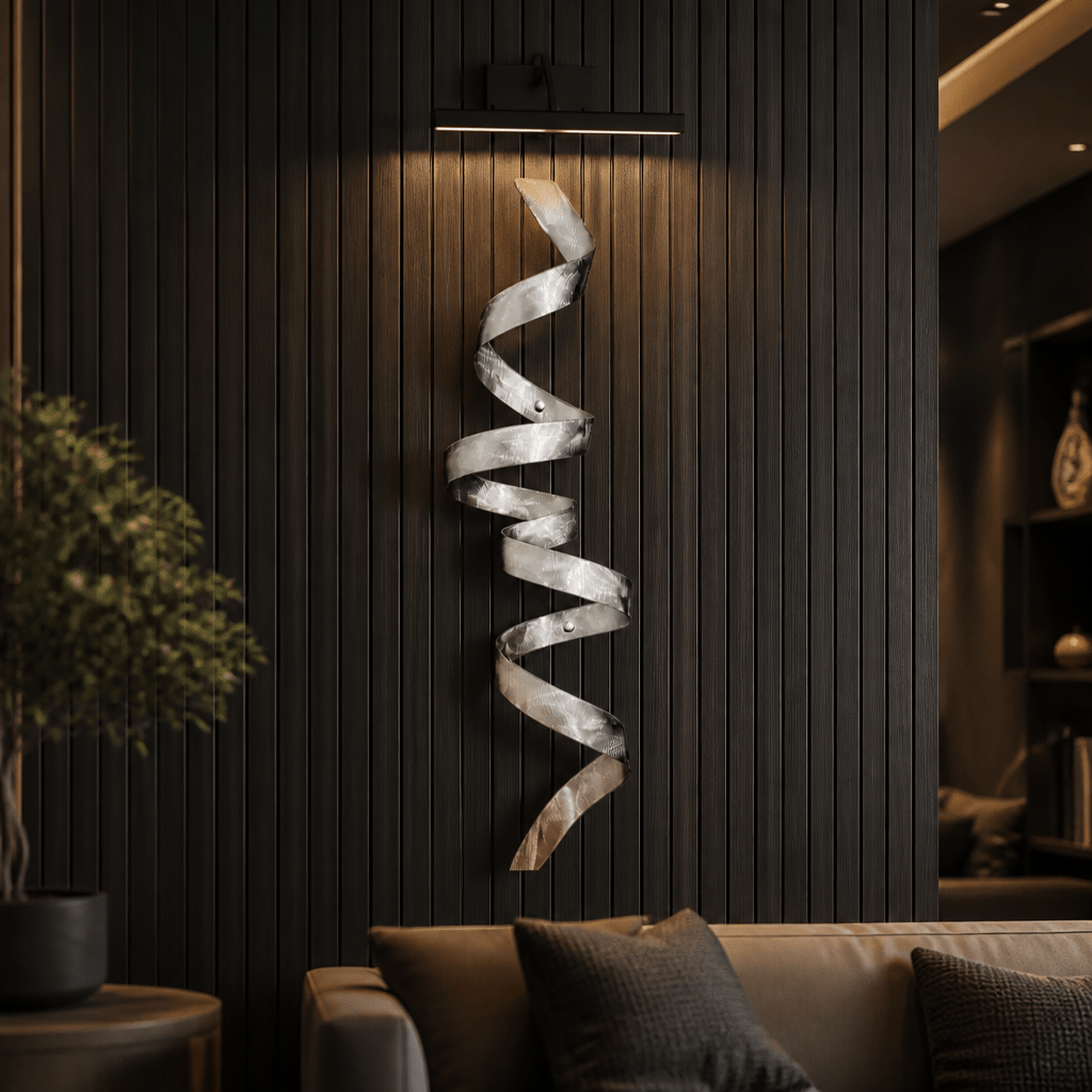 (The Helix) - Metal Wall Art 44"x10"