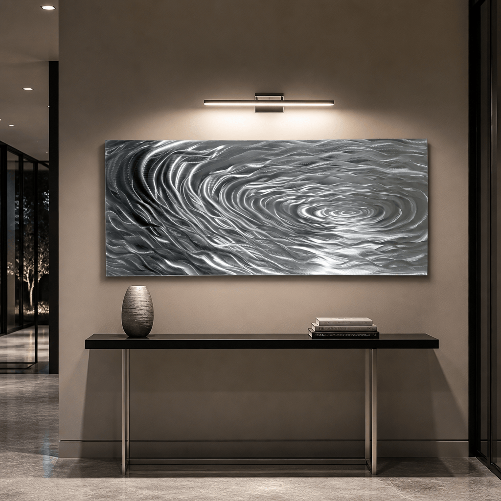 Ripple Zen - Metal Wall Art 64"x24"