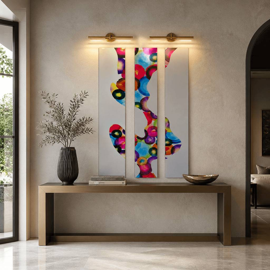 The Jubilee - 3-Panel Metal Wall Art 8"x48" (each)
