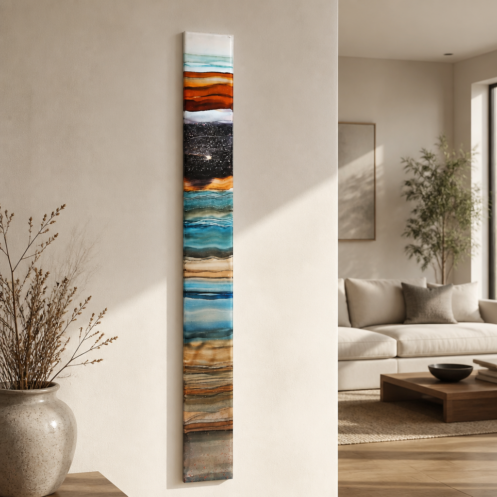 Between Worlds - Metal Wall Art 6"x48"