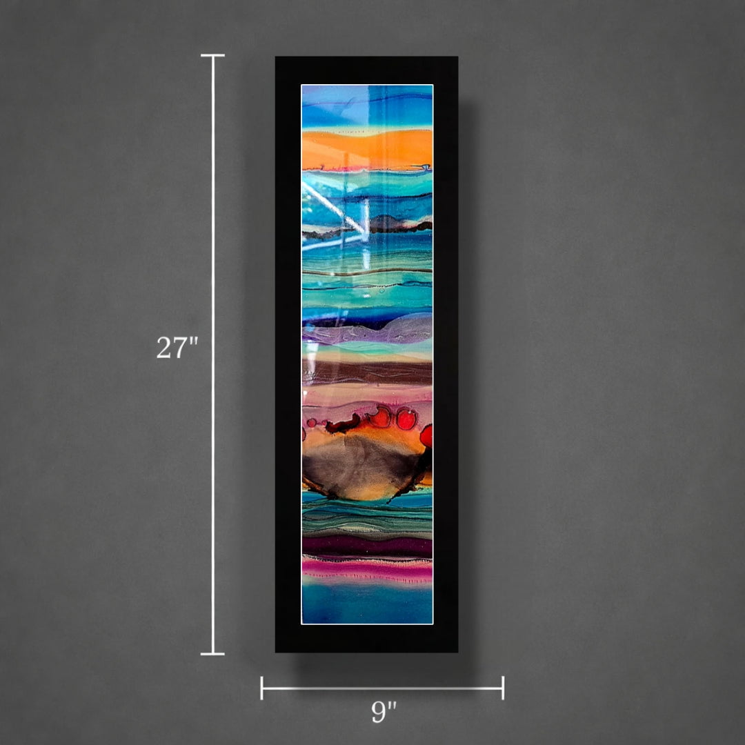 Tidal Jewels - Metal Wall Art 9"x27"