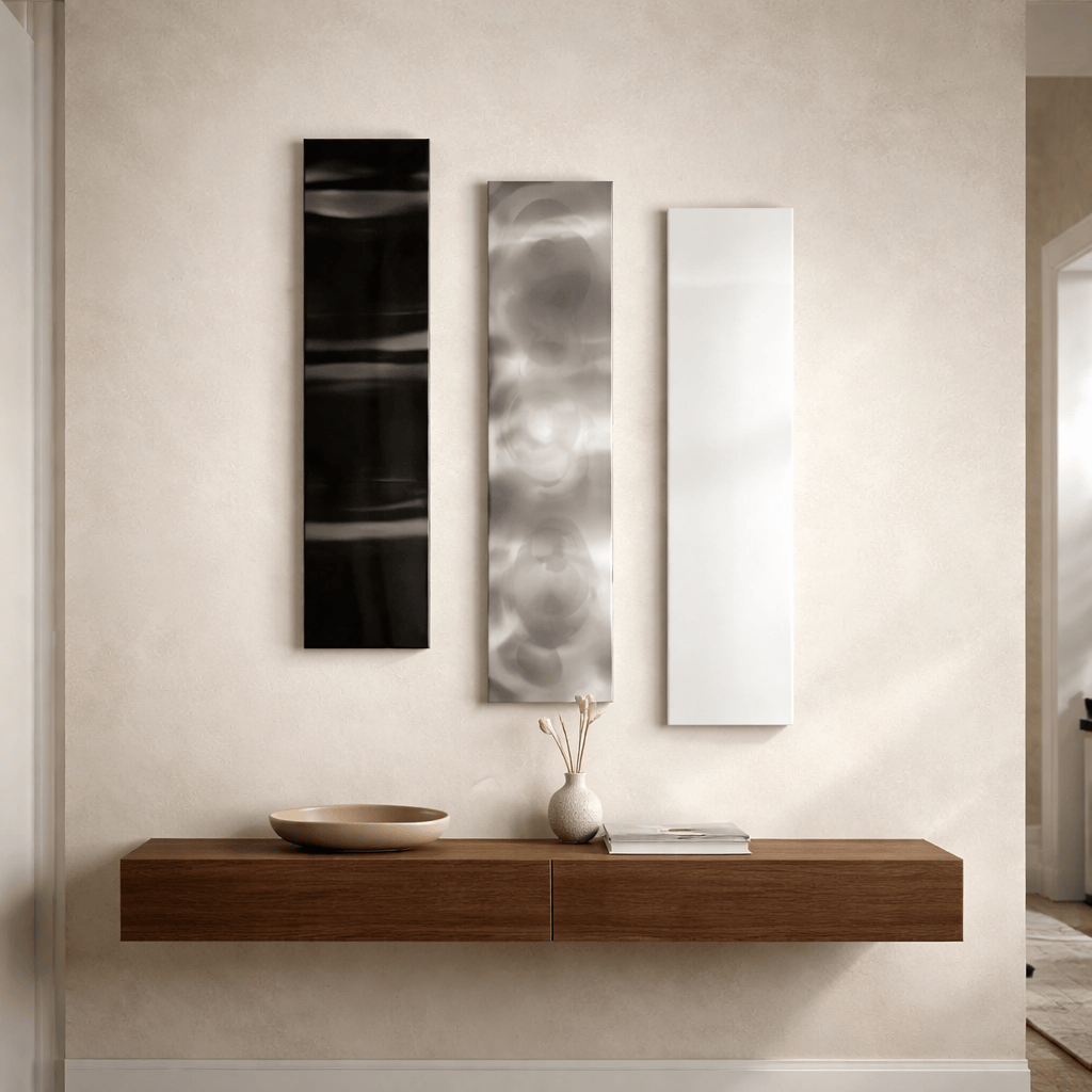 Silent Current - Metal Wave Wall Art 3 waves 10"x46" each