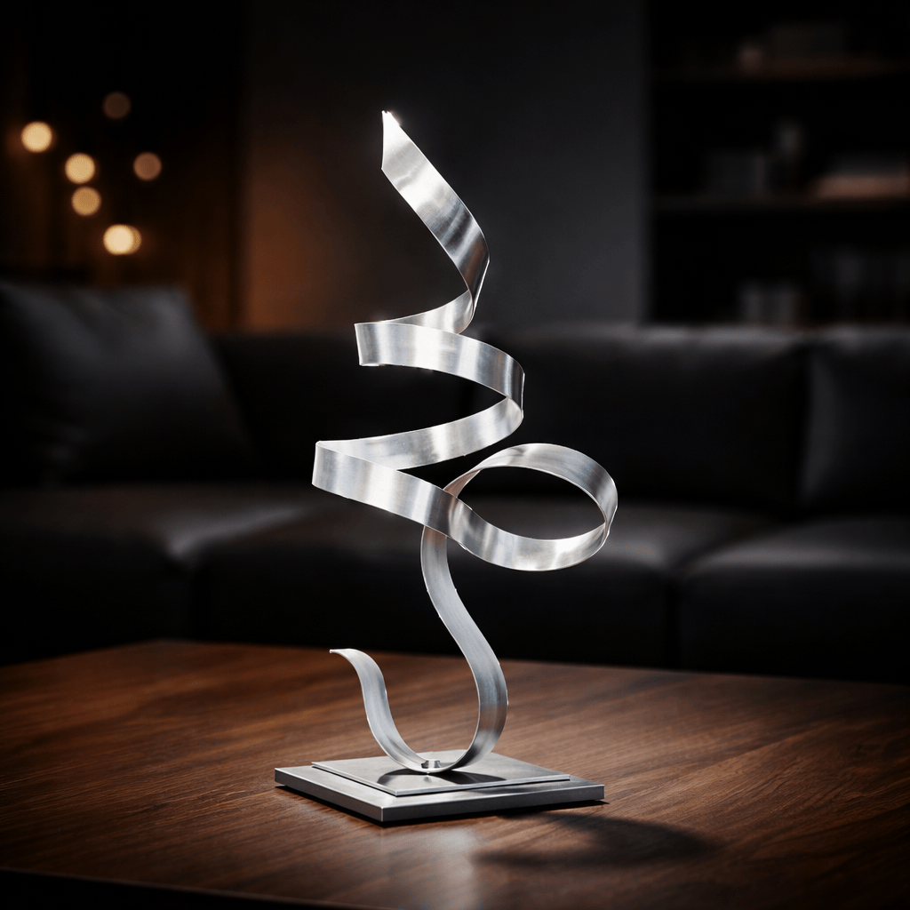 Spiral Serenity - Metal Sculpture 18"x8"