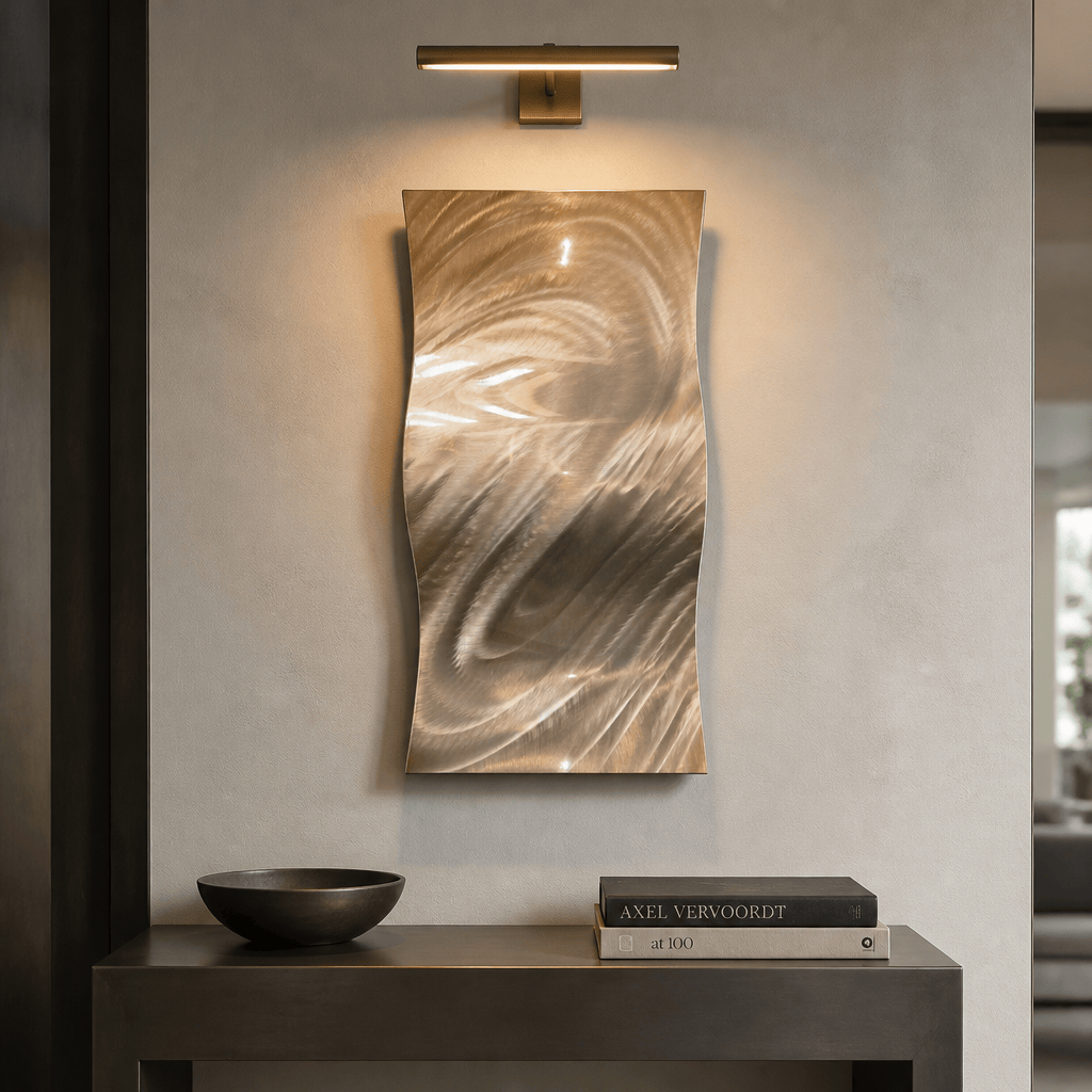 Lumina Flow - Metal Wall Art 12"x24"