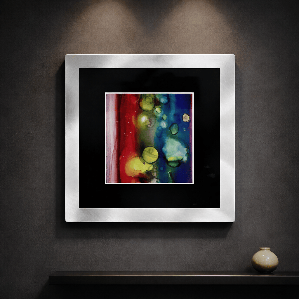 Celestial Drift - Metal Wall Art 12"x12"