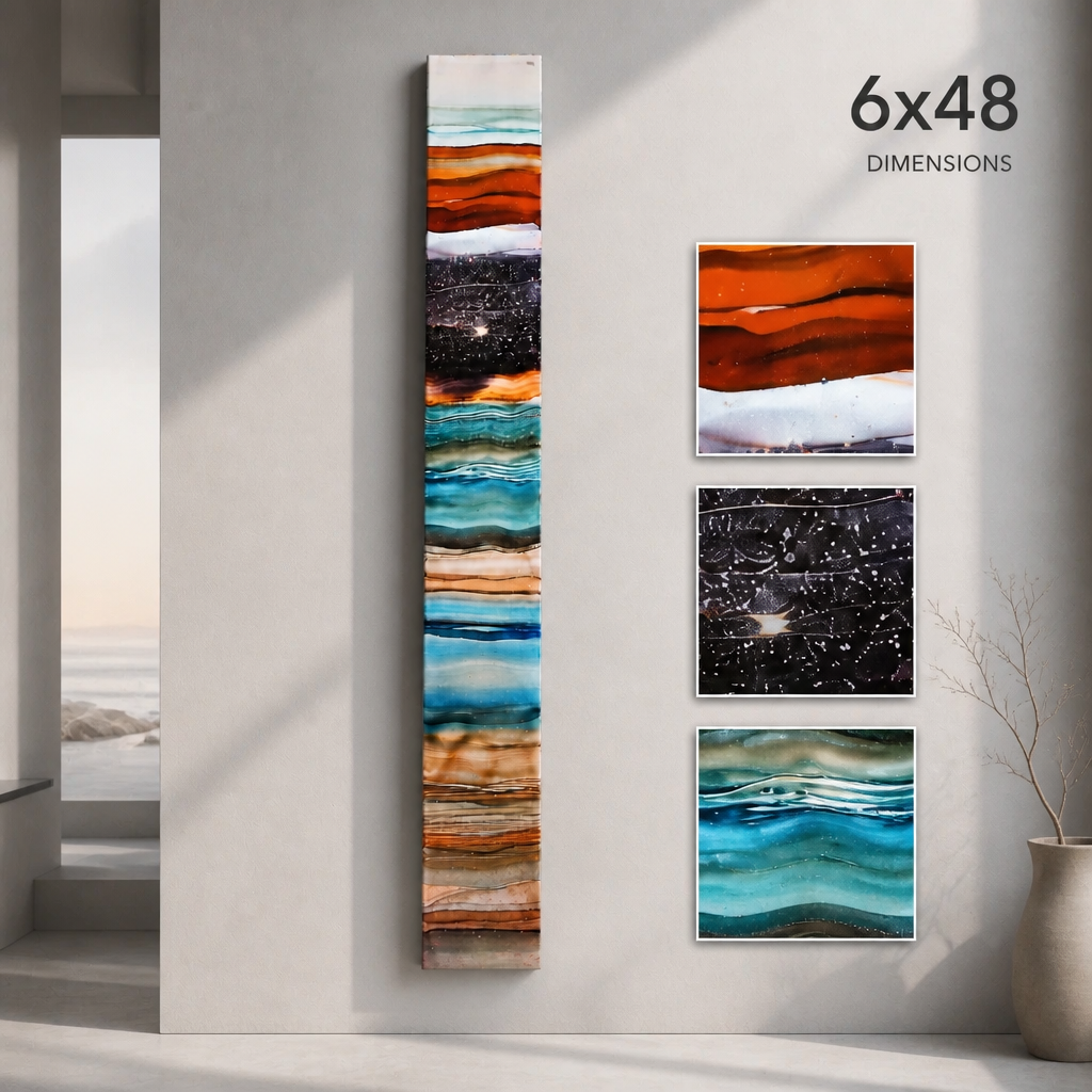 Between Worlds - Metal Wall Art 6"x48"