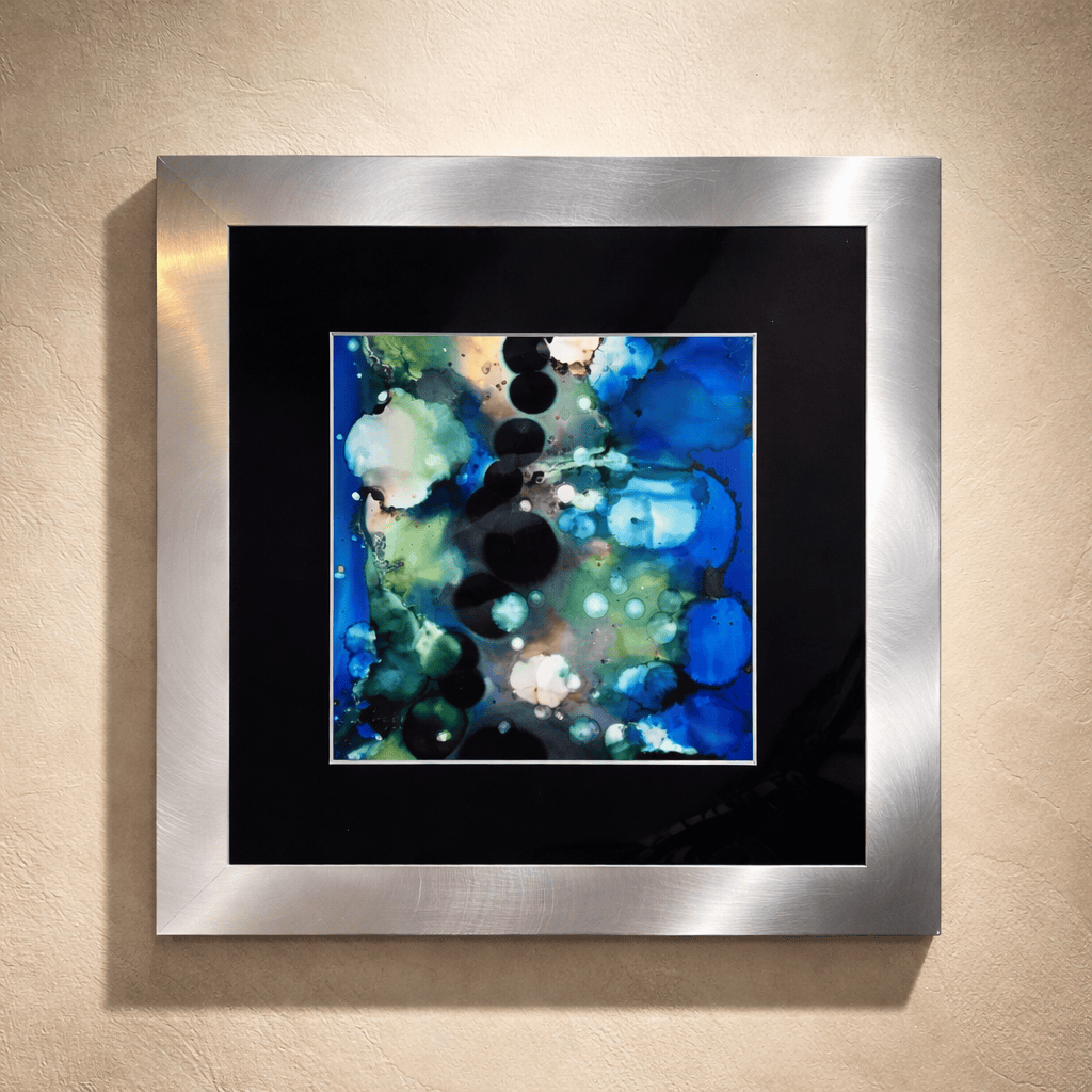 Indigo Nebula - Metal Wall Art 23"x12"