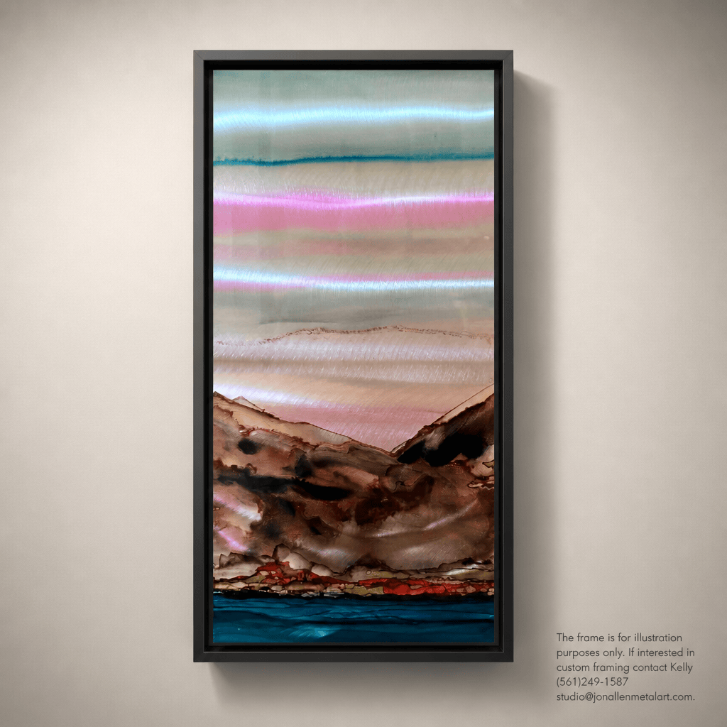 Terra Glow - Metal Wall Art 12"x24"