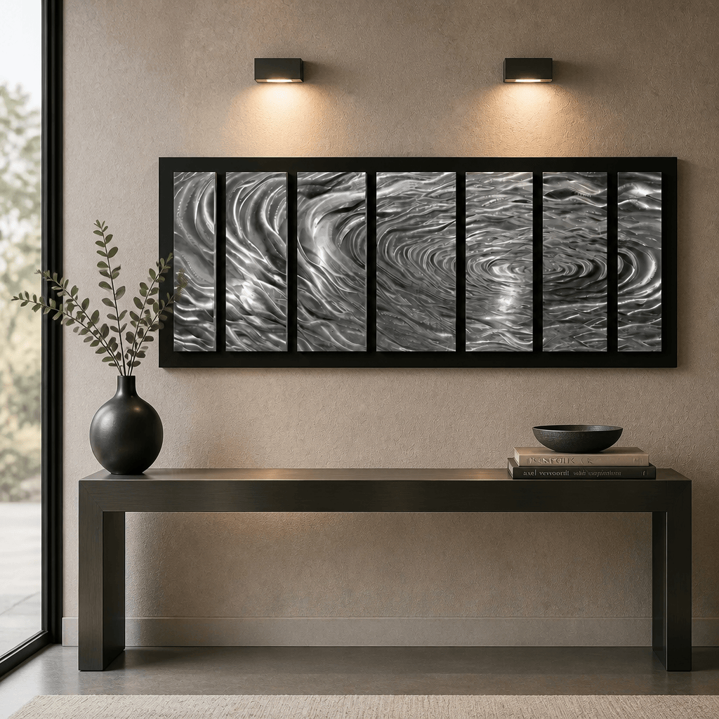 The Undercurrent - 7-Panel Metal Wall Art 28"x72"