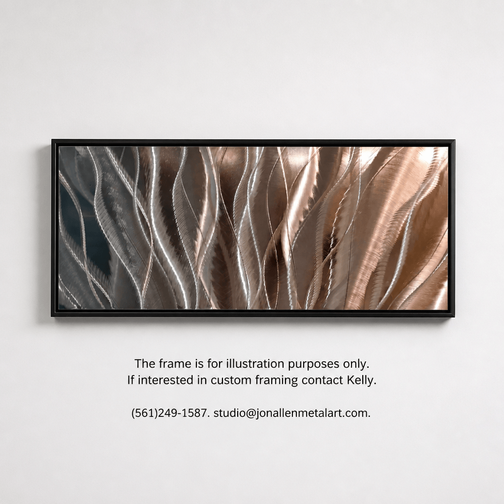 The Drift - Metal Wave Wall Art 10"x24"