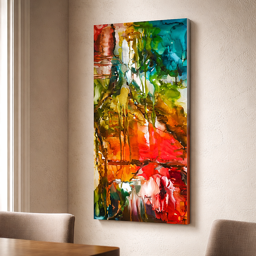 Color Symphony - Metal Wall Art 18"x36"