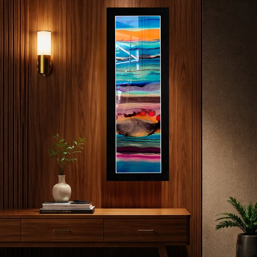 Tidal Jewels - Metal Wall Art 9"x27"