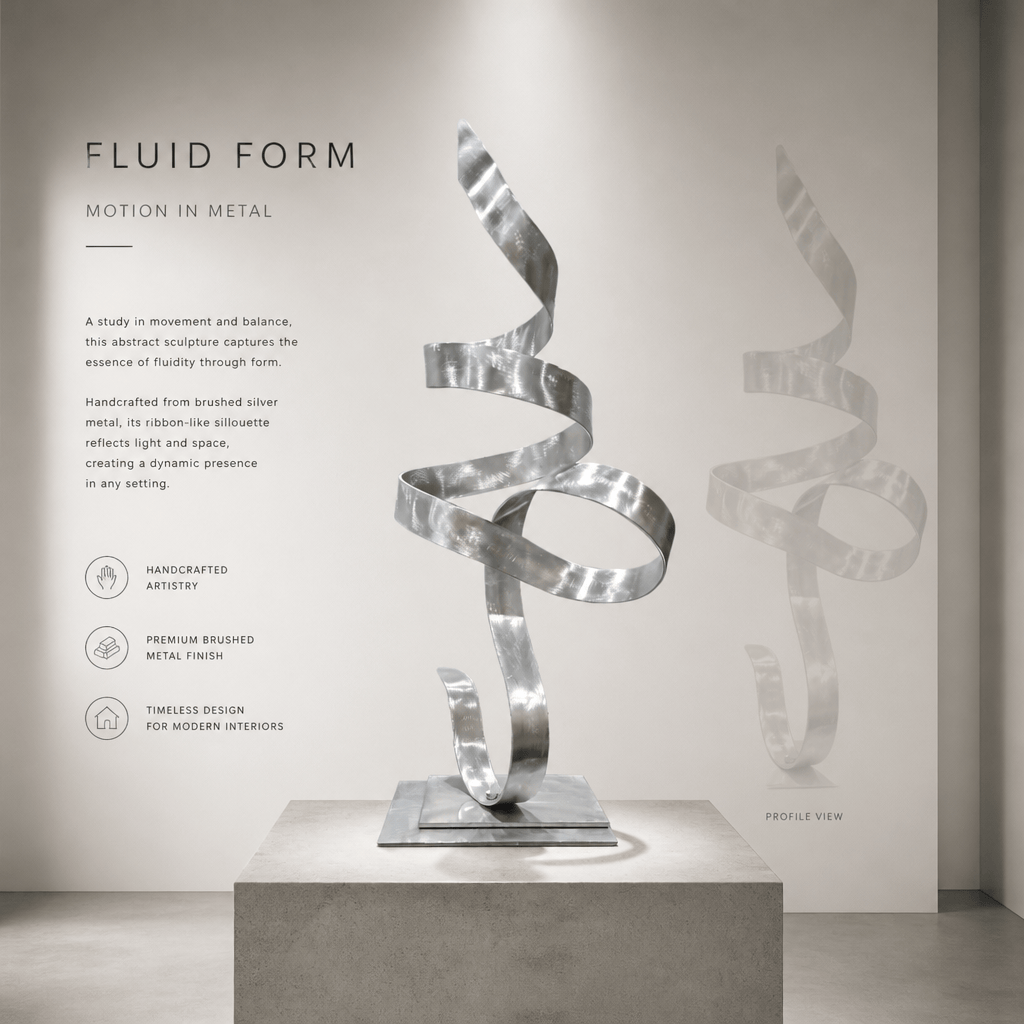 The Undulation - Metal Sculpture 8"x18"