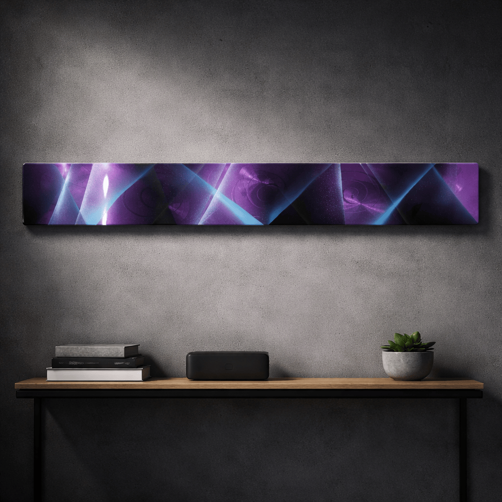 Violet Prism - Metal Wall Art 6"x46"   (wav 262)