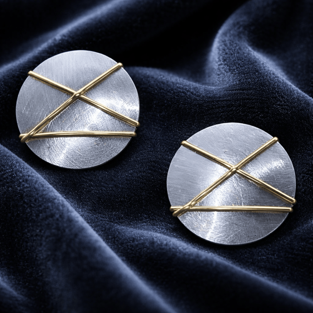 Lunar Disc Earrings 0.5"