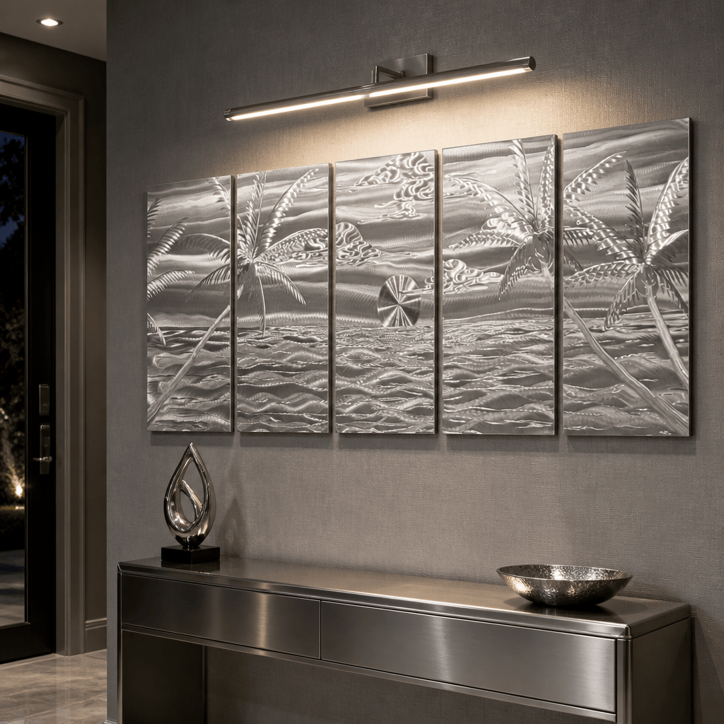 Ripple Zen - Metal Wall Art 64"x24"