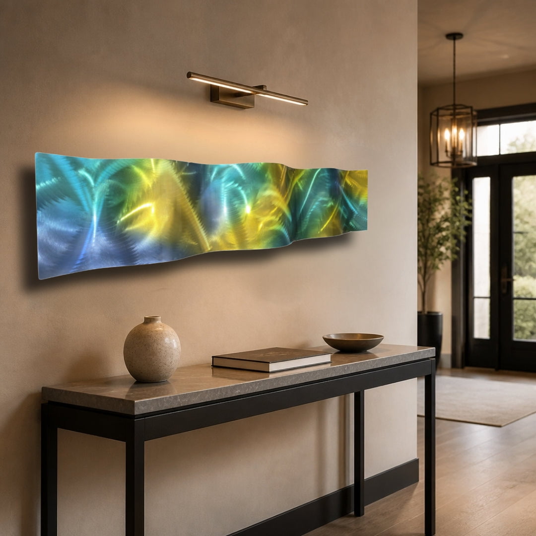 Neon Canopy - Metal Wave Wall Art 46"x10"