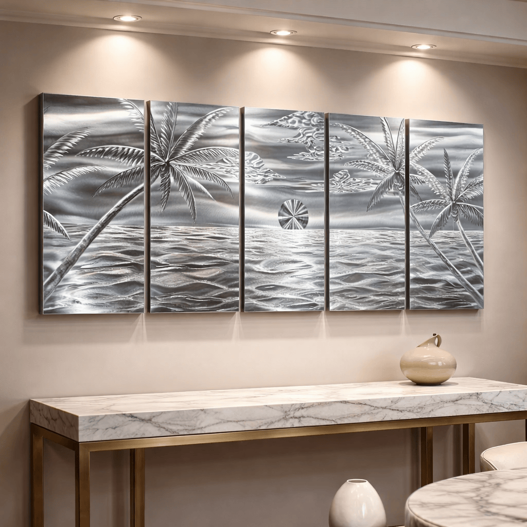 Island Tranquility - Metal Wall Art 24"x64"