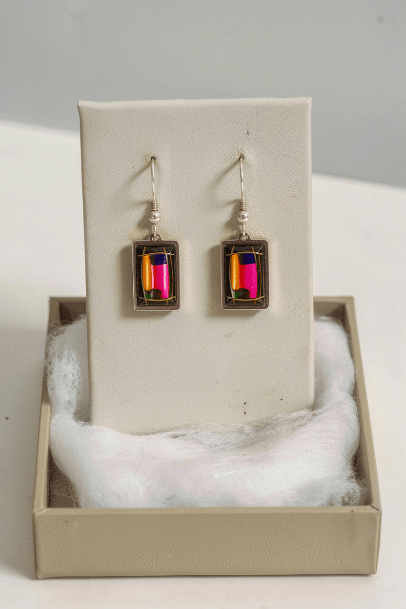 Urban Canvas Earrings 1.25"