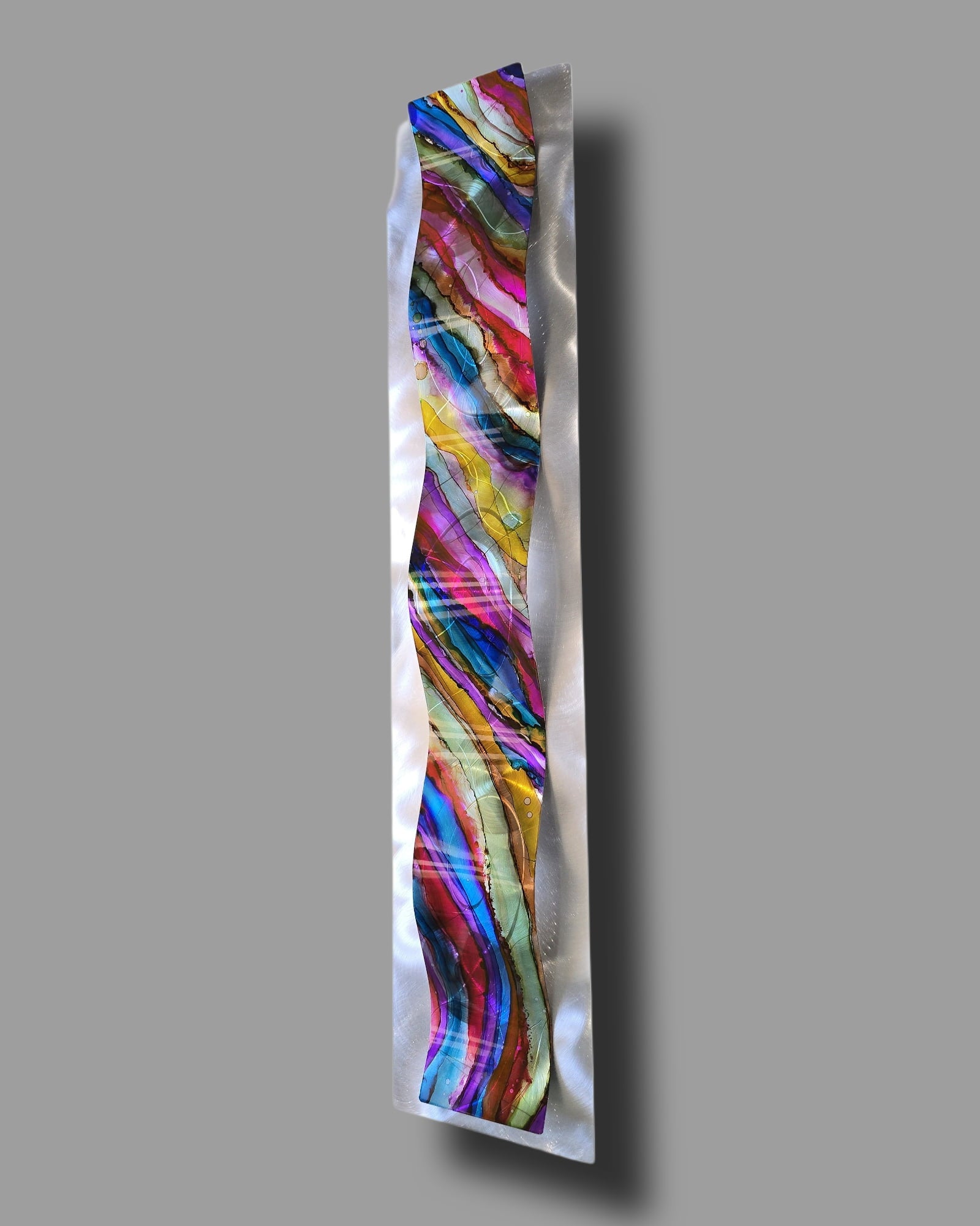 Carnival Wave - Metal Wave Wall Art 10"x46"