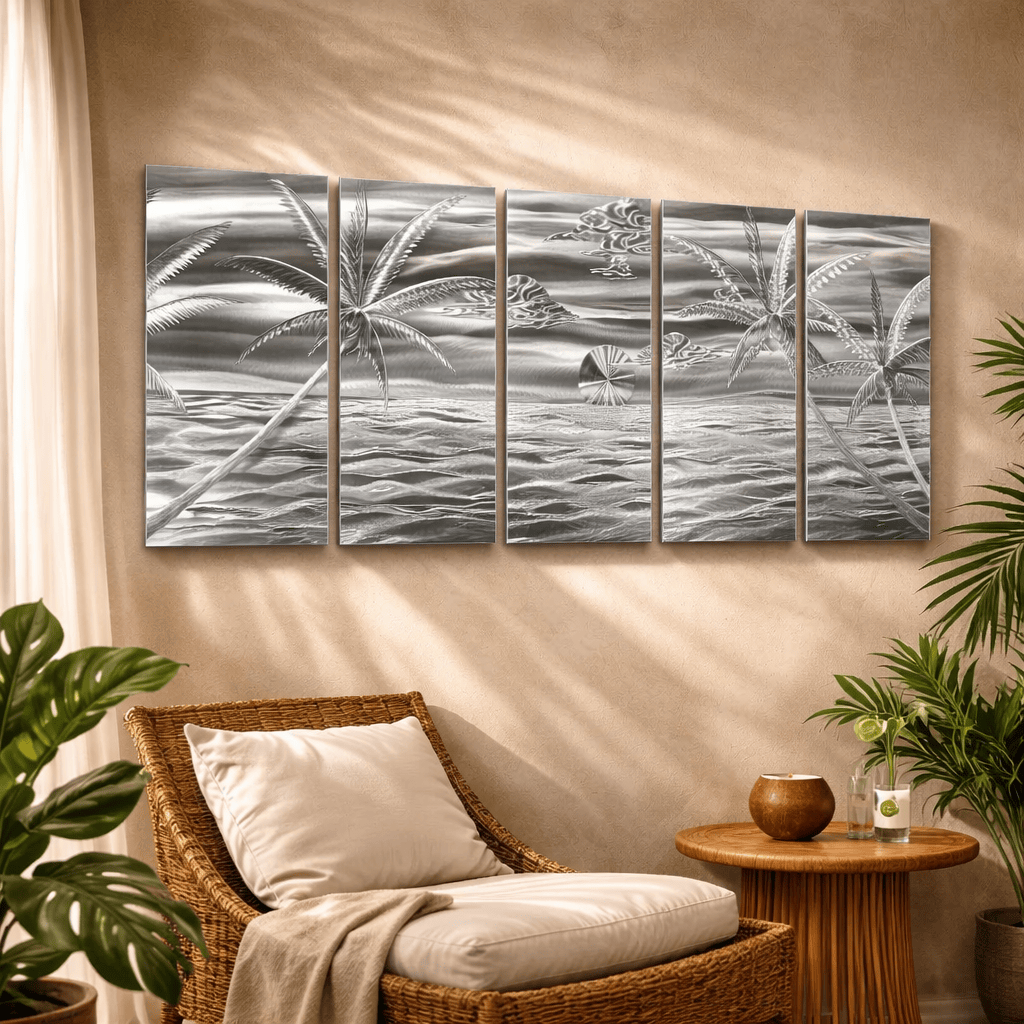 Island Tranquility - Metal Wall Art 24"x64"