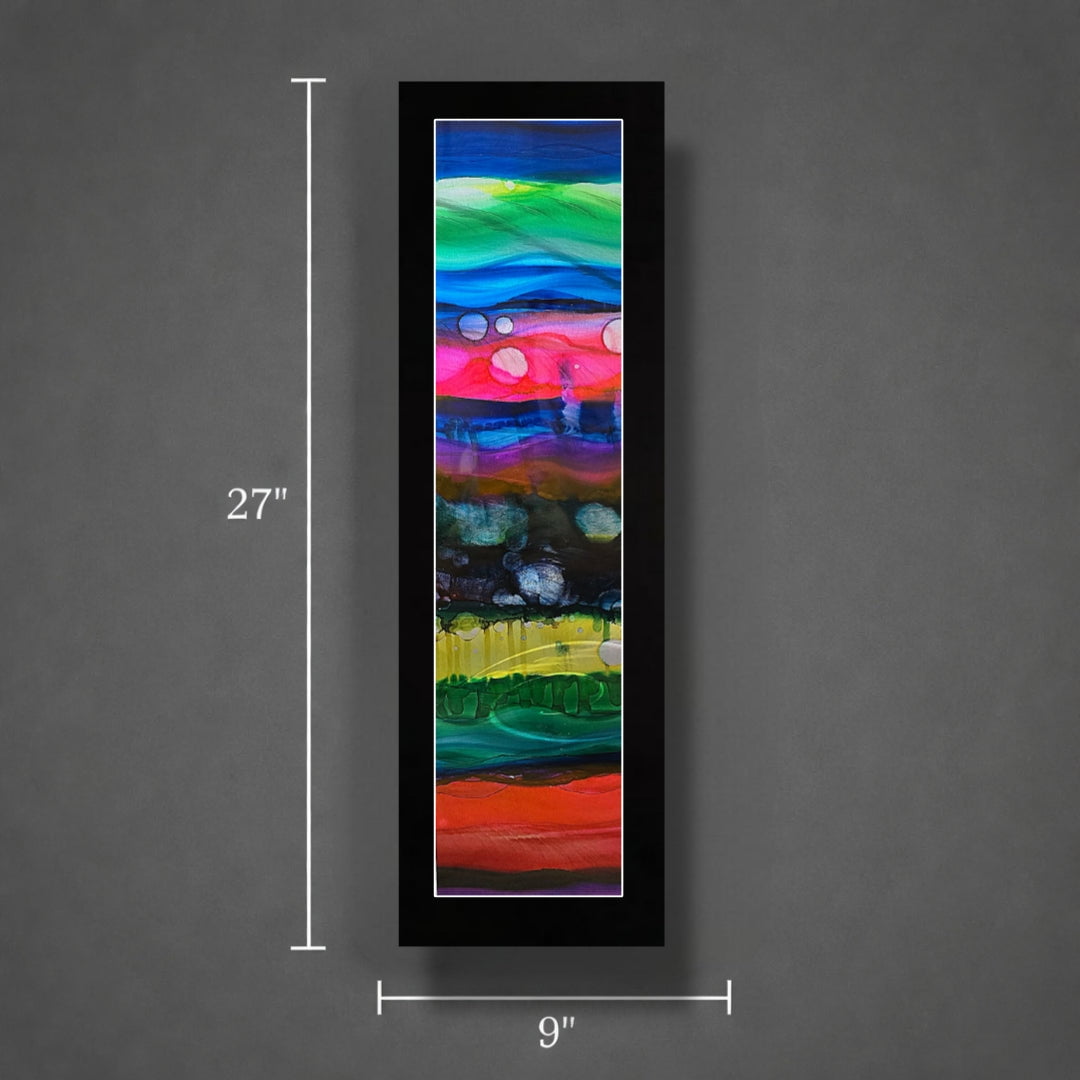 Strata - Metal Wall Art 9"x27"
