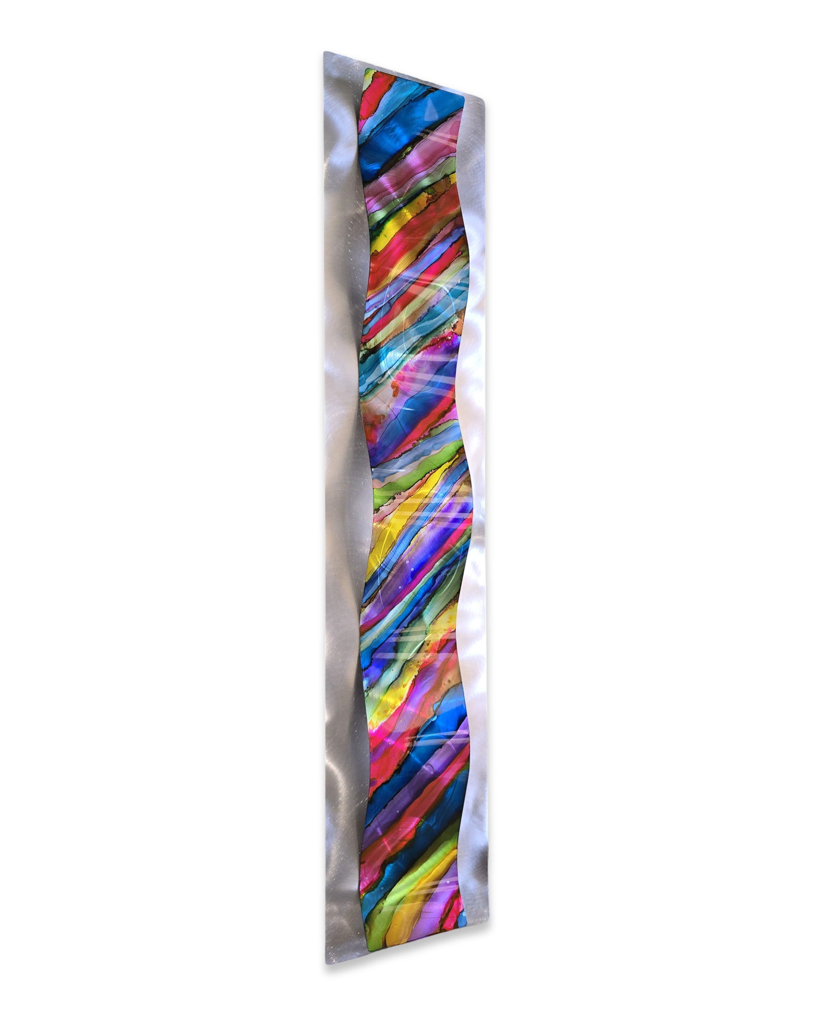 Carnival Wave - Metal Wave Wall Art 10"x46"